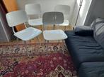 4x Ahrend Revolt wit hoogglans, Huis en Inrichting, Stoelen, Ophalen, Gebruikt, Wit, Vier