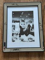 Audrey Hepburn Foto met Lijst, Ophalen of Verzenden, Zo goed als nieuw, Foto of Poster, Minder dan 50 cm