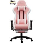 Gamestoel - Gaming Chair - Roos-Max Gewicht 150 kg, Ophalen, Gaming bureaustoel, Nieuw, Roze