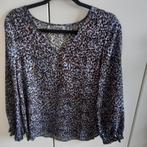 Blouse met jaquard motief maat S, Ophalen of Verzenden, Zo goed als nieuw, Maat 36 (S), Blauw