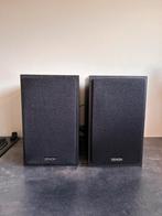 2 geluidsboxen/luidsprekers van Denon, Zo goed als nieuw, 60 tot 120 watt, Front, Rear of Stereo speakers, Ophalen