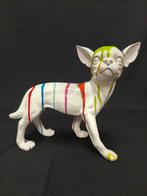 Chihuahua wit gekleurd met drip art., Ophalen of Verzenden, Nieuw, Dier
