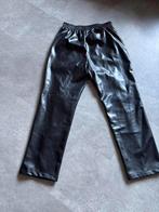 Leren immitatie broek, Kleding | Dames, Ophalen of Verzenden, Zo goed als nieuw, Zwart, Lang