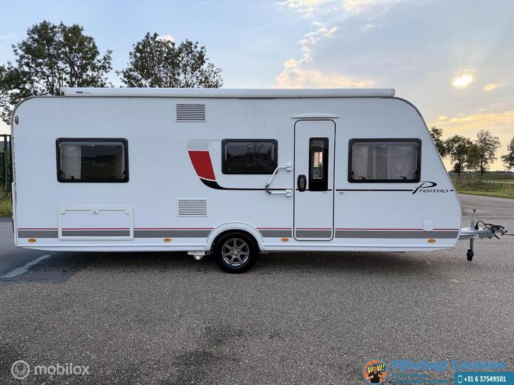 Buerstner Premio 530 TL incl mover en luifels, Caravans en Kamperen, Caravans, Bedrijf, tot en met 4, 1250 - 1500 kg, Bürstner