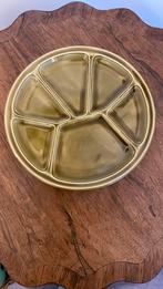 Vier vakjes/tapas/fondue borden Gien, Huis en Inrichting, Keuken | Servies, Gebruikt, Keramiek, Ophalen of Verzenden, Bord(en)