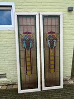 glas in lood panelen, Doe-het-zelf en Verbouw, Glas en Ramen, Ophalen, Gebruikt, Minder dan 80 cm, Glas in lood