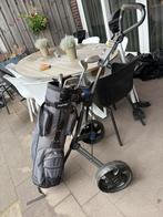 Golfset met tas en kar, Sport en Fitness, Ophalen of Verzenden, Gebruikt, Set, Overige merken
