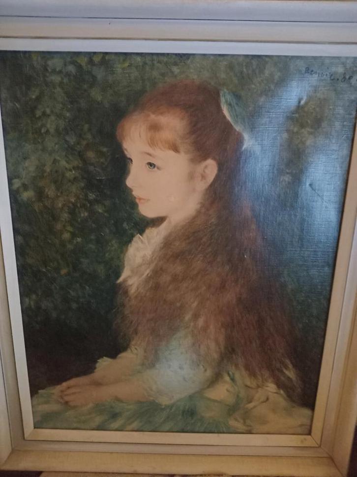 Renoir: Portret van een meisje, Antiek en Kunst, Kunst | Schilderijen | Klassiek, Ophalen of Verzenden