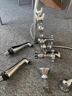 Vintage retro klassieke opbouw badkraan met sterknoppen, Doe-het-zelf en Verbouw, Sanitair, Ophalen of Verzenden, Nieuw, Chroom