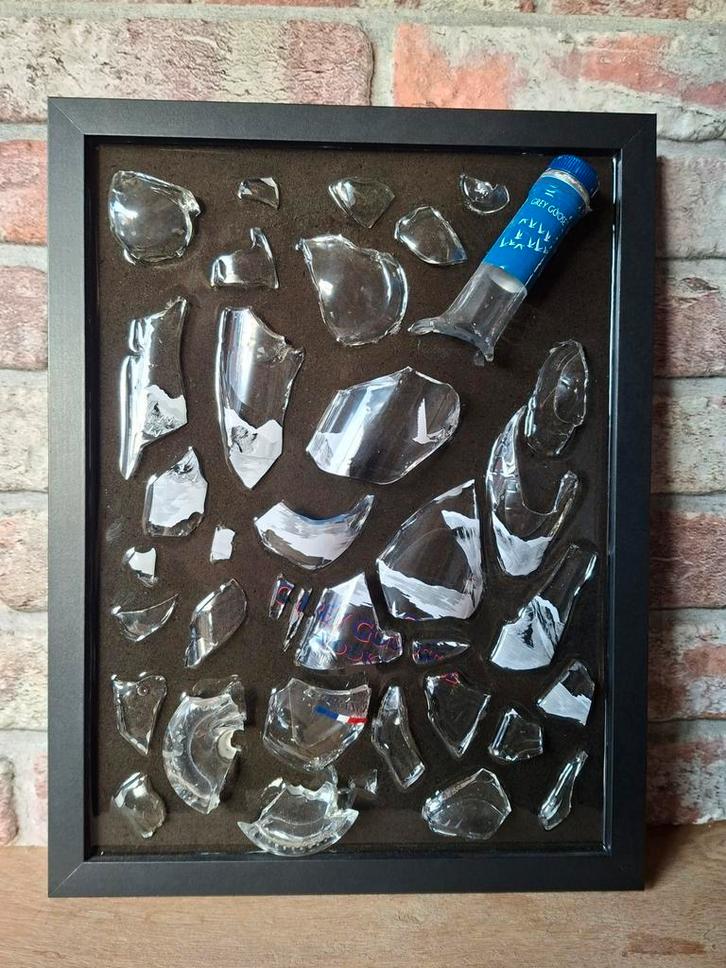 Grey Goose fles verwerkt in een lijst met Epoxy, Antiek en Kunst, Kunst | Schilderijen | Modern, Ophalen of Verzenden