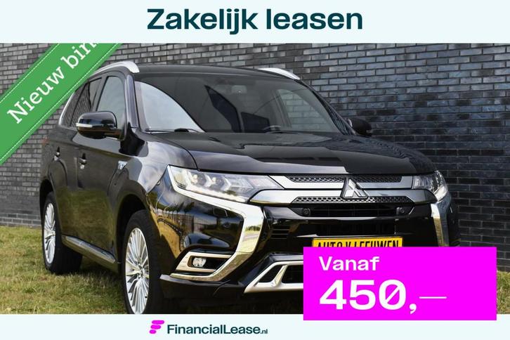 Mitsubishi Outlander 2.4 PHEV Diamand Edition LEDER VOL! 360, Auto's, Mitsubishi, Bedrijf, Lease, Financial lease, Outlander, 360° camera