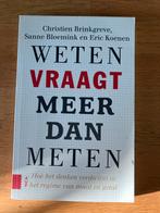 Weten vraagt meer dan meten - Brinkgreve e.a., Ophalen of Verzenden, Zo goed als nieuw, Maatschappij en Samenleving, Nederland