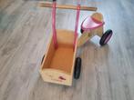 Loop Bakfiets Roze Hout - Naam Loiza, Ophalen of Verzenden, Zo goed als nieuw, Loopvoertuig