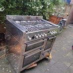 Professioneel 6-pits gasfornuis met 3 ovens, Ophalen, Gebruikt, 60 cm of meer, Gas