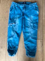 Driekwart stretch soijkerbroek. Zizzi. Maat 45, Zizzi, Blauw, Overige jeansmaten, Ophalen of Verzenden