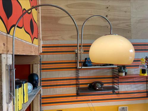 Vintage design wandlamp van Dijkstra, mushroom, jaren 70, Huis en Inrichting, Lampen | Wandlampen, Zo goed als nieuw, Kunststof