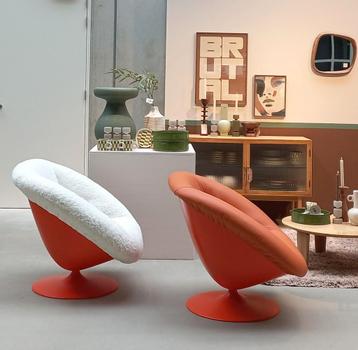 Mid-century sheepskin fauteuils scarpa Bellini tulipe gray  beschikbaar voor biedingen