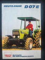 Tractor folder Deutz-Fahr D 07 E, Boeken, Ophalen of Verzenden, Zo goed als nieuw