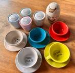 Peper zout stel zoutvaatjes theezak schaaltjes, voor weinig, Ophalen of Verzenden