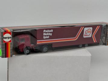 MAN vrachtwagen met semi dieplader trailer - Herpa 1/87 beschikbaar voor biedingen
