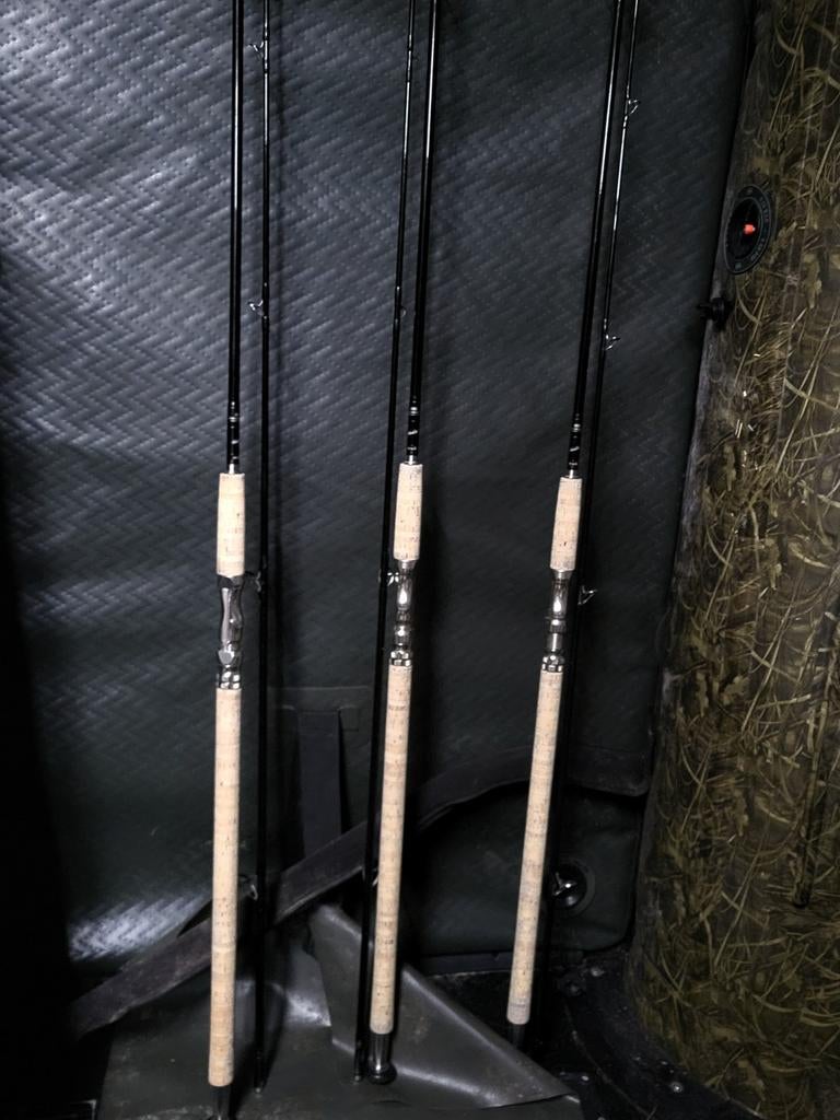 3x Bart Bakker black flexor hengels  12-14 lb, Watersport en Boten, Hengelsport | Karpervissen, Ophalen of Verzenden, Gebruikt