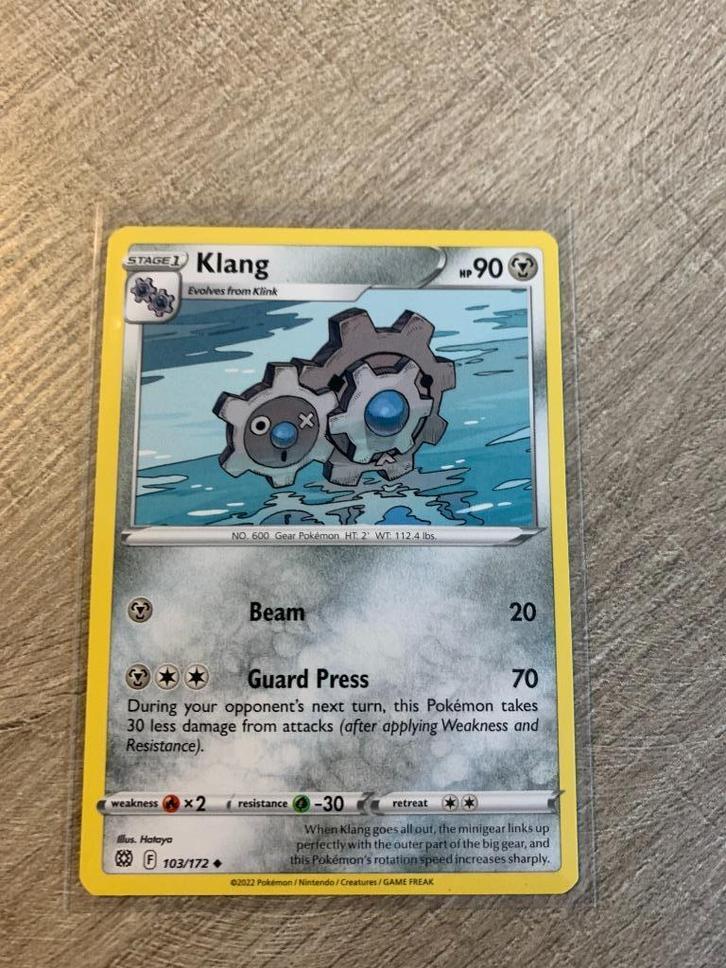 Klang 103/172 Brillant Stars - Pokémon Kaart, Hobby en Vrije tijd, Verzamelkaartspellen | Pokémon, Nieuw, Losse kaart, Ophalen of Verzenden