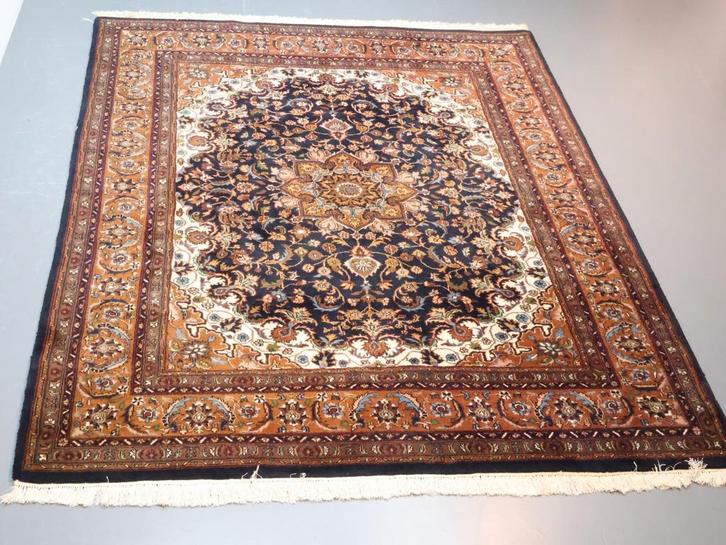 Vintage tapijt | Wol | Kirman | 248x200, Huis en Inrichting, Stoffering | Tapijten en Kleden, Gebruikt, 200 cm of meer, 200 cm of meer