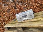 vintage draagbare radio met cassettedeck grijs philips db34, Audio, Tv en Foto, Ophalen of Verzenden, Zo goed als nieuw, Radio
