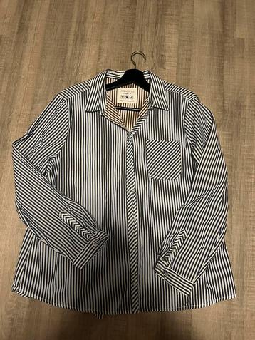 Zgan Cecil blouse maat XL wit met blauwe streepjes beschikbaar voor biedingen