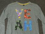SOHO NEW YORK leuk grijs shirt met opdruk van tekst 158 /164, Gebruikt, Soho, Ophalen of Verzenden, Shirt of Longsleeve