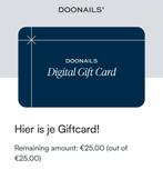 Doonails cadeaukaart 25 euro, Eén persoon, Cadeaubon, Overige typen
