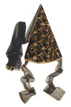 Hoed carnaval punthoed tovenaar heks fee middeleeuwen zwart, Ophalen of Verzenden, Nieuw, Carnaval, Accessoires