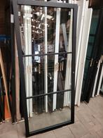 93x211,5cm binnendeur staallook stomp zwart helder glas SL38, Nieuw, 80 tot 100 cm, Ophalen of Verzenden, 200 tot 215 cm