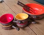 Vintage schalenset en slacouvert Emsa, Huis en Inrichting, Keuken | Servies, Ophalen of Verzenden, Zo goed als nieuw, Overige stijlen