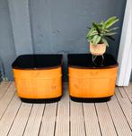 2 leuke Vintage nachtkastjes, Ophalen, Zo goed als nieuw, 45 tot 65 cm, Minder dan 55 cm