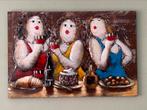 DE DIKKE DAMES - HIGH TEA. 3d. Metaal., Ophalen of Verzenden