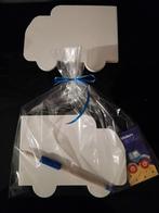 Traktatie notitie vrachtauto+stickers,potlood +snoepje1.25, Ophalen of Verzenden, Nieuw, Verjaardag