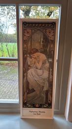 Vintage ingelijste poster Mucha, Huis en Inrichting, Minder dan 50 cm, Ophalen of Verzenden, Zo goed als nieuw, Foto of Poster