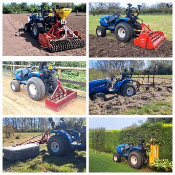 Miniloonwerk, groenonderhoud, grondbewerking, transport, beschikbaar voor biedingen