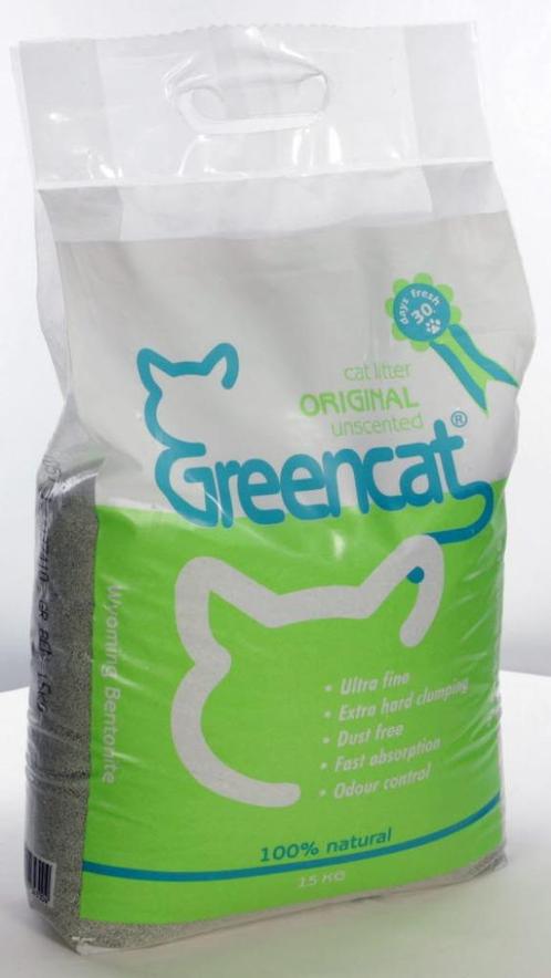 ACTIE Greencat Original 15 kg 1 zak €9,99 en 2 voor €18,00, Dieren en Toebehoren, Katten-accessoires, Nieuw, Ophalen of Verzenden