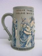 Antieke Duitse steengoed kruik bierpul pul om 1900, Ophalen of Verzenden