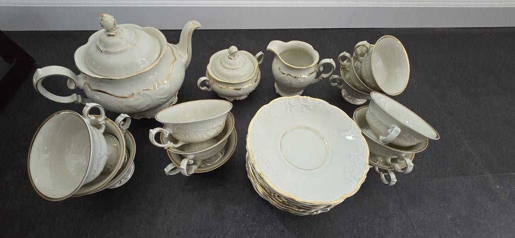 12 persoons theeservies, Ophalen, Overige materialen, Gebruikt, Overige stijlen