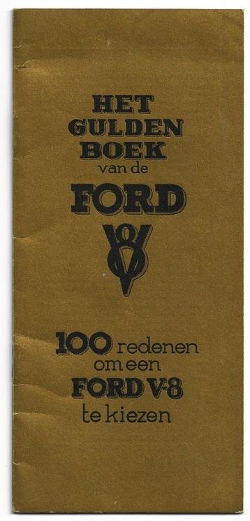 Ford V8 gulden boek brochure 1934 beschikbaar voor biedingen