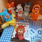Fabeltjeskrant handpoppen complete set + vintage boek 1985, Ophalen of Verzenden