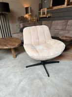 Fauteuil crème velvet, Huis en Inrichting, Fauteuils, Verzenden, Nieuw