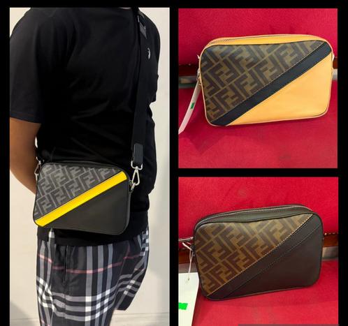 Fendi Diagonale Cameratas, Sieraden, Tassen en Uiterlijk, Tassen | Schoudertassen, Nieuw, Overige merken, Grijs, Ophalen of Verzenden