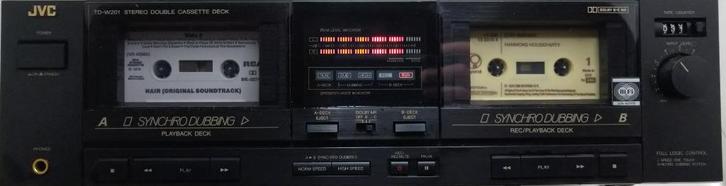 JVC TD-W201 Tape Deck Dolby B-C NR defect (zie omschrijving), Audio, Tv en Foto, Cassettedecks, Dubbel, JVC, Ophalen of Verzenden