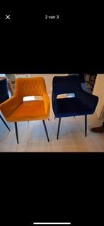 6 Eetkamerstoelen, Huis en Inrichting, Ophalen of Verzenden, Zo goed als nieuw, Blauw