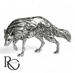 Massief zilveren Wolf miniatuur, Ophalen of Verzenden, Zilver
