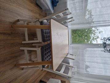 Eettafel en stoelen  beschikbaar voor biedingen